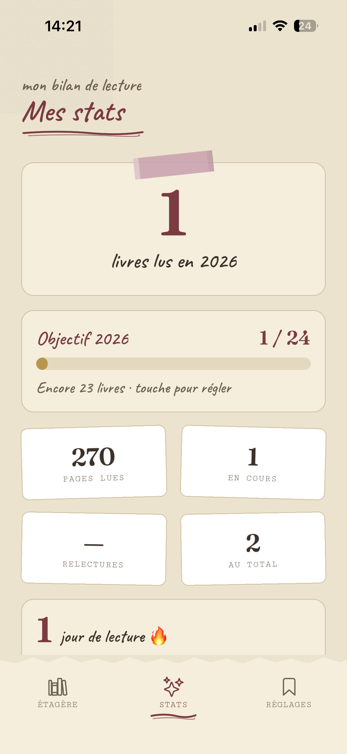 Statistiques et objectif de lecture