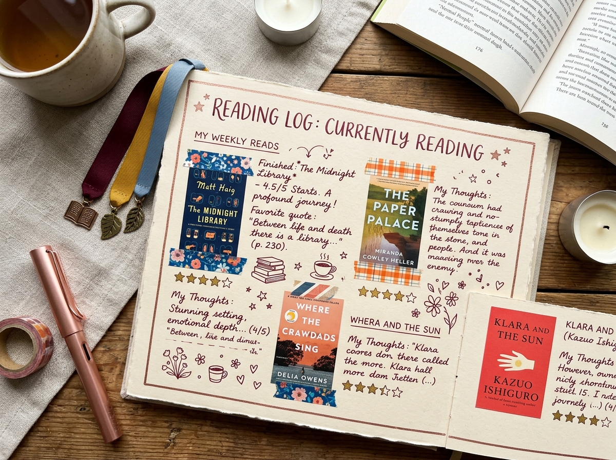 Journal de lecture Scrapbook