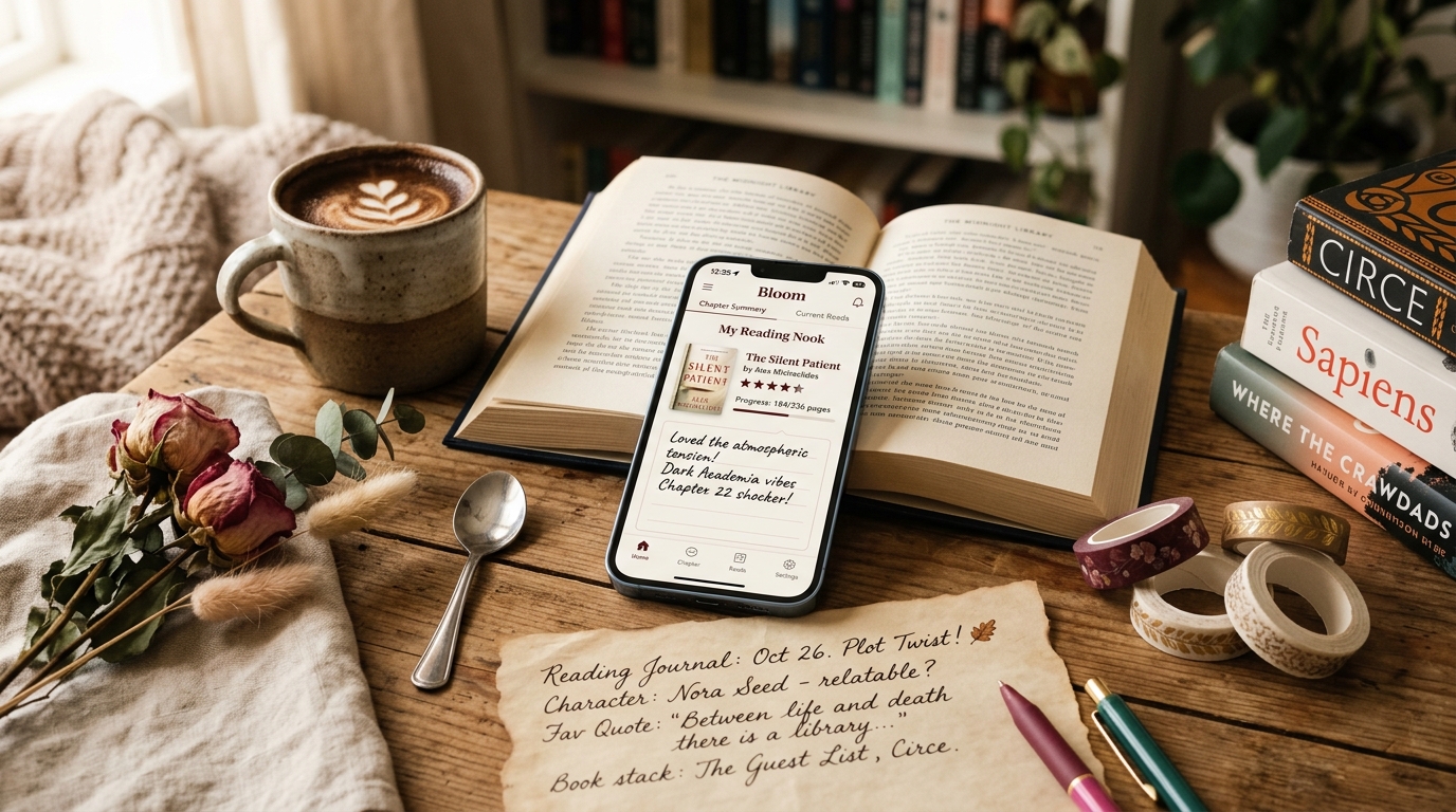 Cozzy App Journal Mockup